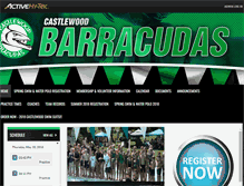 Tablet Screenshot of castlewoodbarracudas.com